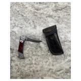 New Damascus Knife With Sheath