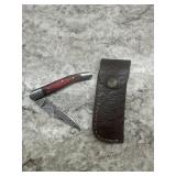 New Damascus Knife With Sheath
