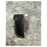 New Damascus Knife With Sheath