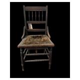 antique 19th-century spindle-back chair