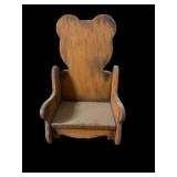 wooden child's chair