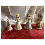 Porcelain girl figurines