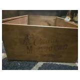 vintage wooden crate