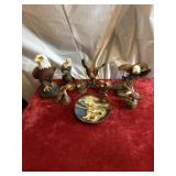 Eagle and Wolf decor figurines