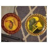 Chicken antique style plates