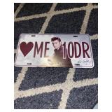 Elvis Presley license plate decor