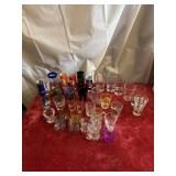 Assorted shot glasses