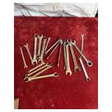 Assorted metric wrenches