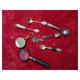 Vintage spoons and mirror