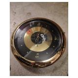 Vintage Elvis Presley golden plated clock