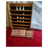 Wooden multi tier Thimble rack