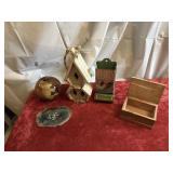 Antique rooster toothpick holder with