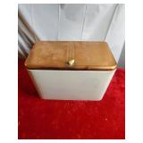 Antique metal  bread box