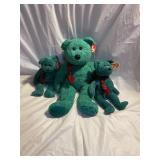Green teddy bears