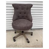 dark brown tufted Linon Sinclair Office Chair