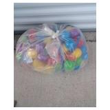 Assorted multicolored soft plastic balls