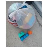 Assorted multicolored big legos