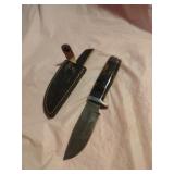 New Damascus Knife With Sheath