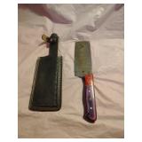 New Damascus Knife With Sheath