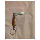 New Damascus steel Knife with keychain