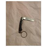 New Damascus Knife with keychain