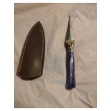 New Damascus Knife With Sheath