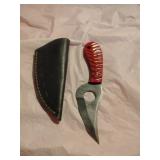 New Damascus Knife With Sheath