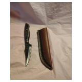New Damascus Knife With Sheath