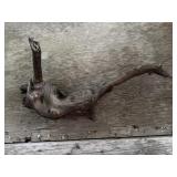 weathered piece of curved driftwood