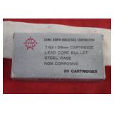 Ammo - 7.62 x 39 Norinco - 20 Rounds