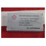 Ammo - 7.62 x 39 Norinco - 20 Rounds