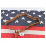 Vintage Leather Gun Belt w/ Ammo