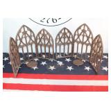 Cast Iron Gothic Catheral Style Candle Holders