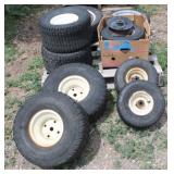 Assorted ATV / Lawnmower / WhelelBarrow Wheels