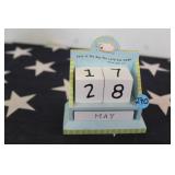 Wood & Ceramic Calendar