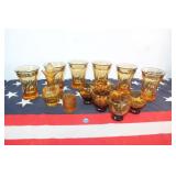 10 Oz Jamestown Amber  Flat Tumbler