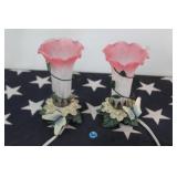 Vintage Flower Lamps (2)