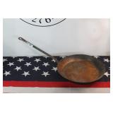 Antique Open Fire Steel Skillet w/ 15" Handle