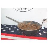 Antique Open Fire Steel Pan w/ 13" Handle
