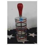 Vintage Hazel Atlas Ribbed Glass Ice Chopper
