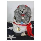 Jim Beam "tiffiny" the Poodle Ceramic  Decanter