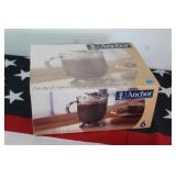 Anchor Hocking Clear Cafe Mugs