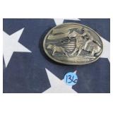 Belt Buckle - Solid Brass Rodeo Buckle