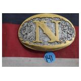 Belt Buckle - Letter "N"
