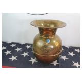 Antique Brass Pony Express Spittoon