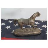 Antique Bronze Horse Statue Sculpture