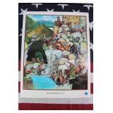 Unframed Art - Vacationland  U.S.A. - 12" x 16"
