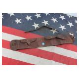 Vintage Leather Military Ammunition Bandoleer
