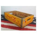 Collectible Coca Cola Wood Crate - 1968