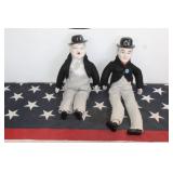 Laurel & Hardy Ceramic Dolls